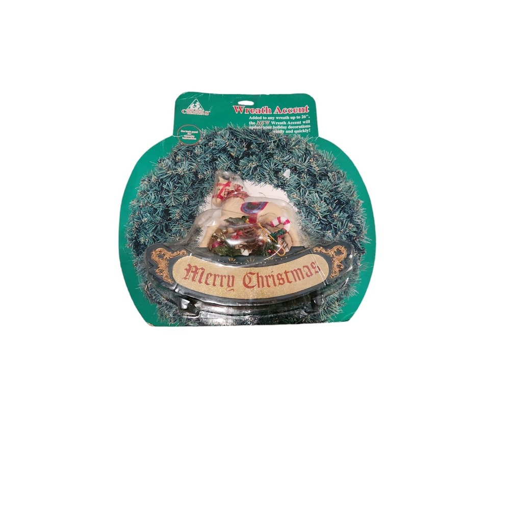 WREATH BUILDING KIT Horse And Presents CHRISTMAS HOLIDAY WREATH‎ ACCENT PIECES